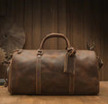 【Handmade Vintage Cowhide duffle bag】-for Largest Bag