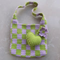 Green and purple new color plaid hobo
