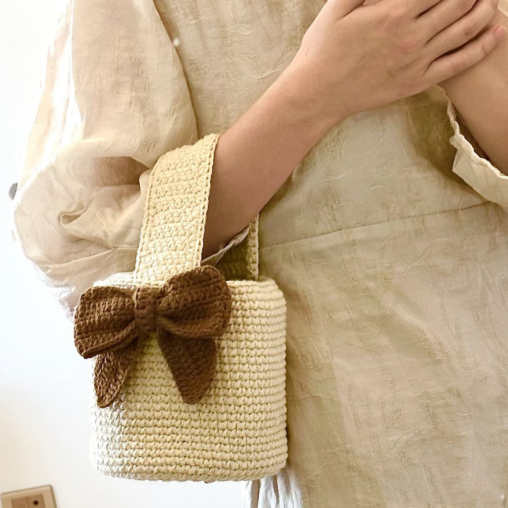 Crochet Butterfly Tote Bag